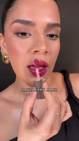 Fenty Beauty five-shade try-on social edit in French